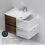 M30FHX0802NF Sensation, База под раковину, подвесная, 80 см, ящики, орех, текстурированная, шт