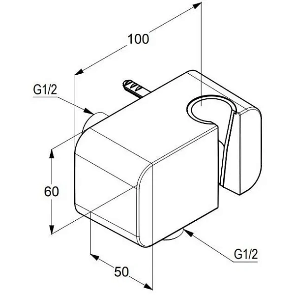 Шланговое подключение для душа Kludi A-QA 6556005-00