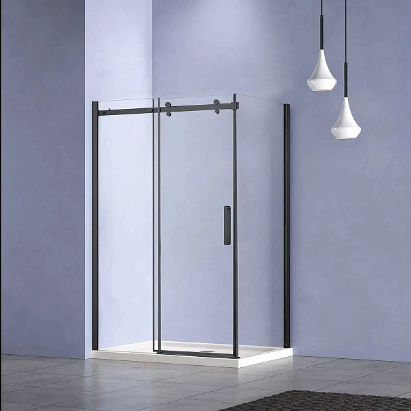Душевой уголок Vincea Como-N VSR-4CN1012CLB, 1200*1000, черный, стекло прозрачное