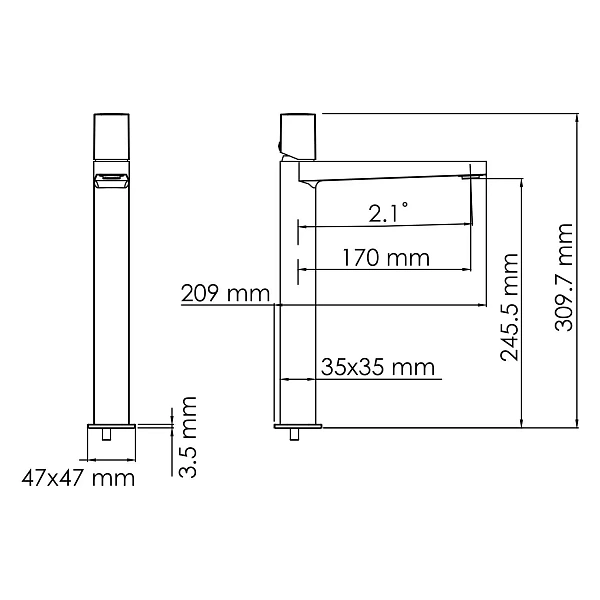 Смеситель для раковины WasserKRAFT Naab 8603H