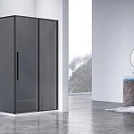 Душевой уголок Vincea Slim-N VSR-4SN8011CGB, 1100*800, хром, стекло тонированное
