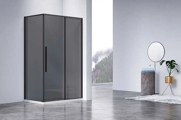 Душевой уголок Vincea Slim-N VSR-4SN8011CGB, 1100*800, хром, стекло тонированное