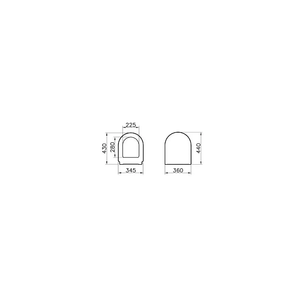 Сиденье для унитаза VITRA Zentrum 94-003-009 с микролифтом