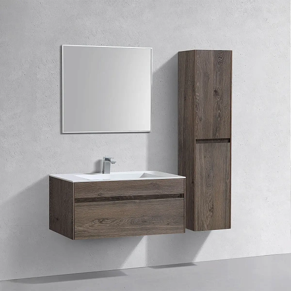 Тумба под раковину Vincea Chiara 1000 подвесная, 1 выкатной ящик soft-close, R.Oak