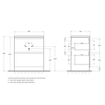 Тумба под раковину напольная BelBagno ALBANO-700-2C-PIA-BL, 70 см