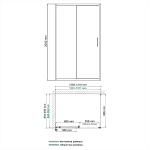 Душевой уголок WasserKRAFT Main 130х90 см 41S33