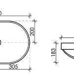 Врезная раковина Ceramica Nova Element CN5020, 60 см