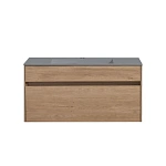 Тумба под раковину Vincea Chiara 1000 подвесная, 1 выкатной ящик soft-close, N.Oak