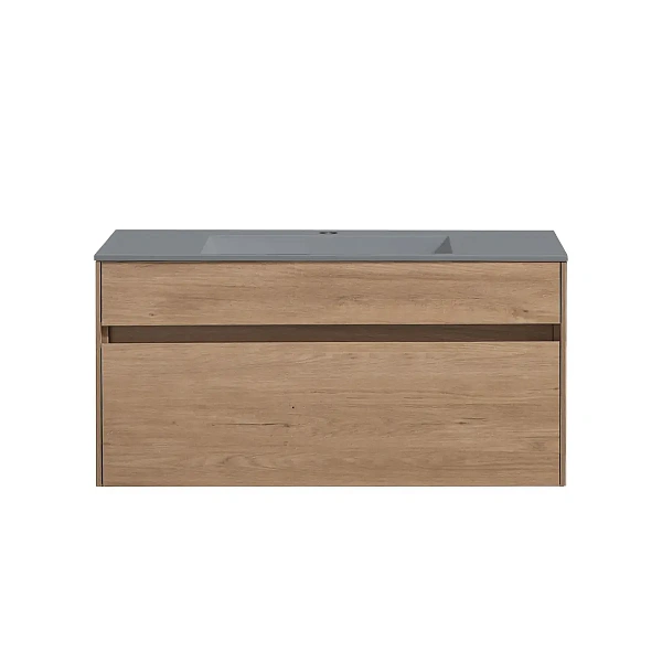Тумба под раковину Vincea Chiara 1000 подвесная, 1 выкатной ящик soft-close, N.Oak
