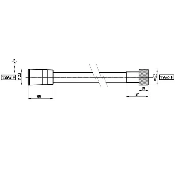 Душевой шланг 150 см Bossini Cromolux A00167C.030.1