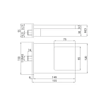 Встраиваемый излив Bossini Bocca Cascata E88500.030