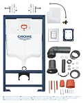 Инсталляция Grohe Rapid SL с подвесным унитазом Santerika SAN.UNT.02, смыв "Торнадо", сиденье микролифт