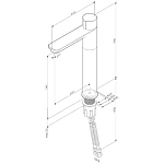 F85A92500 X-Joy TouchReel смеситель д/умывальника, высокий, хром, шт.
