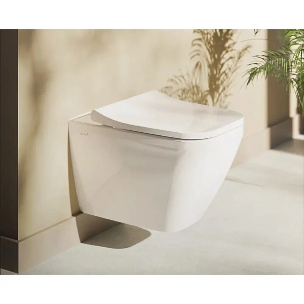 Инсталляция с унитазом VITRA Integra 9856B003-7206 кнопка матовый хром