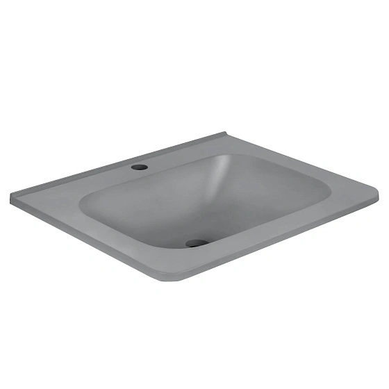 Раковина Vincea VCB-2VP600G из искусственного камня, цвет серый