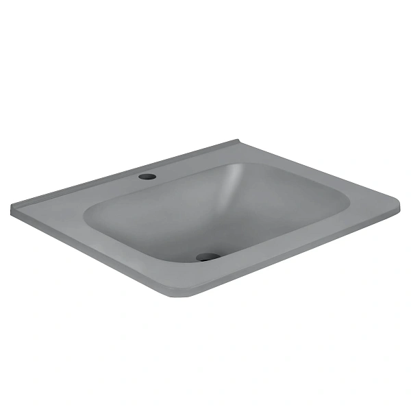 Раковина Vincea VCB-2VP600G из искусственного камня, цвет серый