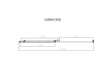 Душевая дверь Vincea Slim-N VDS-4SN140CLB, 1400, черный, стекло прозрачное